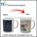 45 Grad Thermochromes Pigment für Keramiktasse. Das Pigment ändert sich mit der Temperatur Thermochromic Powder